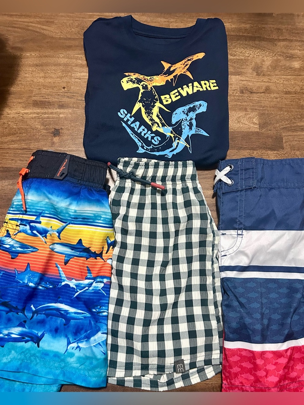 Bundle of One Swim Shirt & Three Swim Trunks